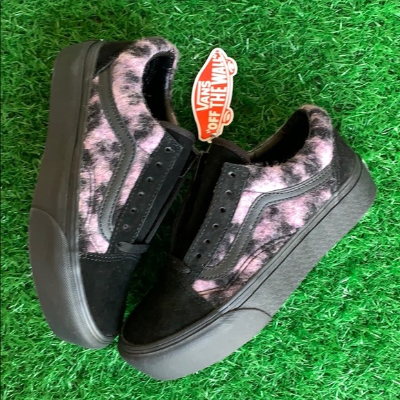 VANS OLD SKOOL PLATFORM MIX LEOPARD PINK/BLACK WMN - Picture 10 of 16